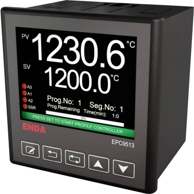 Afbeelding van Enda EPC9513 230 PID universele regelaar B, E, J, K, L, N, R, S, T, U, Pt100, NTC relais 2 A, SSR (B x H