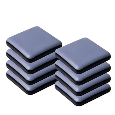 Afbeelding van Meubelschuifregelaars voor tapijt en hardhouten vloeren zelfklevende meubels glijders zelfstick schuifregelaars pads (8, square40mm)