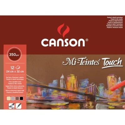 Afbeelding van Pastelblok Canson 24x32cm 350gr. blok à 12 vel