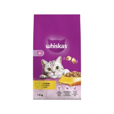 Afbeelding van Whiskas Brokjes Senior Kip Kattenvoer 1.9 kg
