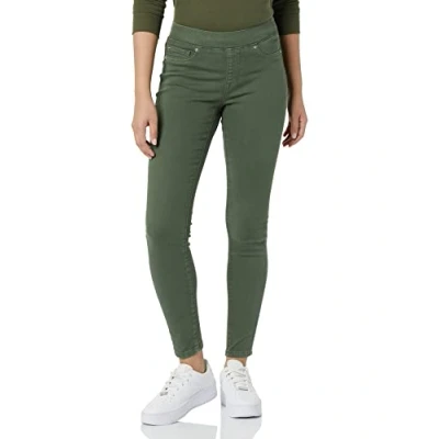 Afbeelding van Amazon Essentials Stretch pull on jeggings voor dames (verkrijgbaar in grote maten), donkergroen, 12
