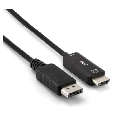 Afbeelding van Club 3D DISPLAYPORT 1.4 CABLE TO HDMI 2.0B ACTIVE ADAPTER MALE/MALE 2M/6.56 FT