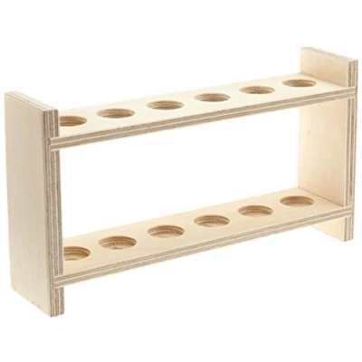 Afbeelding van NeoLab E 7050 Reageerbuisframe hout voor 6 glazen, gatdiameter 20 mm