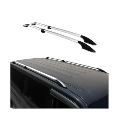 Afbeelding van OMAC Dakdrager, dakbagagedrager, compatibel met Mercedes Vito W639 W447 2003 2020, korte wielstand, fietsendrager, dakkofferrek, dakbagagerek, geanodiseerd aluminium, grijs
