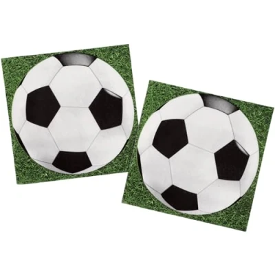 Afbeelding van Folat 26859 Servetten met voetbalthemaprint, 20 stuks, meerkleurig,