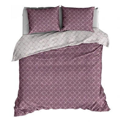 Afbeelding van Dekbedovertrek Satin d`Or Curling Oudrose Satijn 260 x 200 / 220 cm Extra Breed