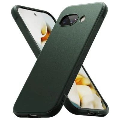 Afbeelding van Ringke Onyx Case Compatibel met Google Pixel 9a Hoes Flexibele Behuizing Matte Textuur Duurzaam Schokbestendig Hoesje Cover Dark Green