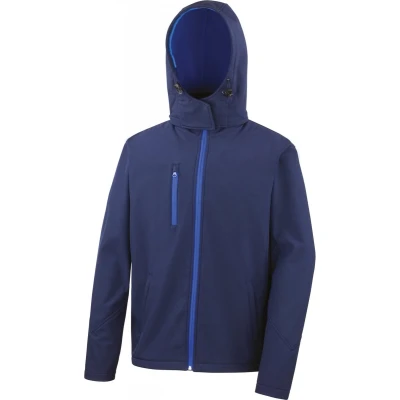 Afbeelding van Result Core Tx Performance Hooded Soft Shell Jacket R230M Navy / Royal M
