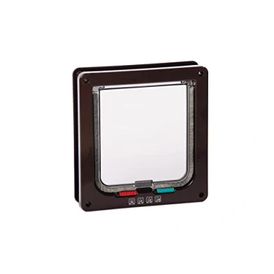 Afbeelding van Karlie Kattendeur 4 weg sluiting incl. Tunnel B: 19,2 cm H: 20 bruin