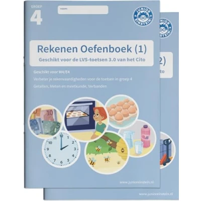 Afbeelding van Rekenen Oefenboek Set deel 1 en 2 groep 4