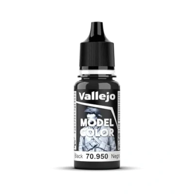 Afbeelding van Vallejo, Model Color, acrylverf, 17 ml mat zwart