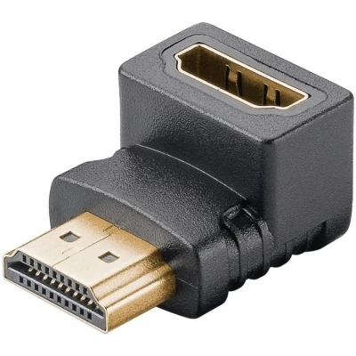 Afbeelding van HDMI adapter Goobay Verticaal (8K@60Hz, 270, Verguld)