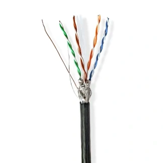 Afbeelding van Netwerkkabel voor buiten Cat6 S/FTP 100 meter (Stugge kern)