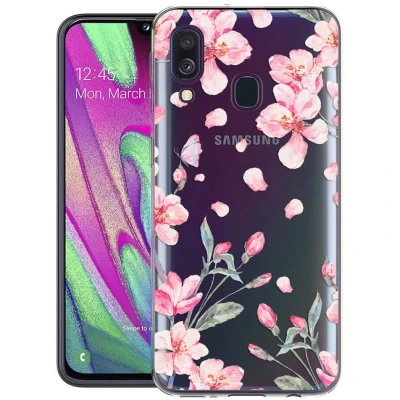 Afbeelding van Samsung Galaxy A40 Hoesje Siliconen en TPU (zacht) imoshion Softcase/Backcover Roze Telefoonhoesje
