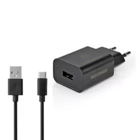 Afbeelding van Thuislader 2,4 A Losse Kabel USB C™ Zwart Nedis