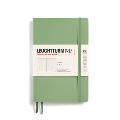 Afbeelding van Leuchtturm Notitieboek B6+ Softcover Sage Gestippeld