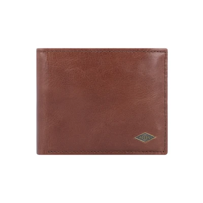 Afbeelding van Fossil RYAN RFID Portemonnee, Heren, Maat: One Size, Dark brown