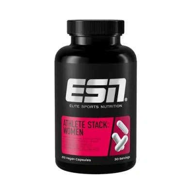 Afbeelding van ESN Athlete Stack Women, 210 Capsules met Sporenelementen en Mineralen Zink, Magnesium Meer Gemaakt in Duitsland, Laboratorium Getest
