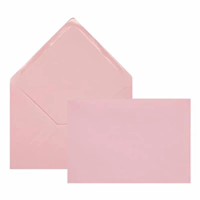 Afbeelding van Edition Seidel 50 roze premium enveloppen gekleurd formaat vergelijkbaar B6 12,0 x 17,5 cm 80 g/m² (roze, stuks / Pieces/Pièce)