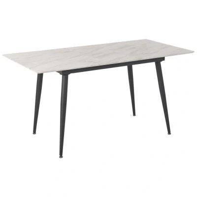 Afbeelding van Beliani EFTALIA Uitschuifbare eettafel Wit 80 x 120150 cm MDF