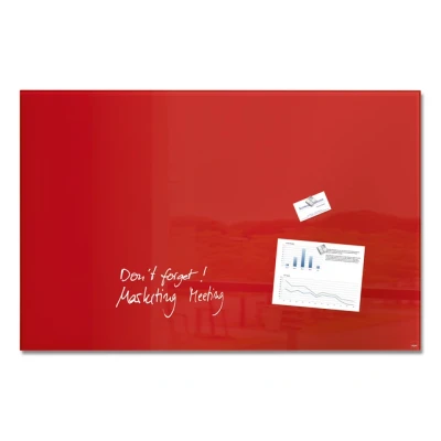 Afbeelding van Glasmagneetbord Sigel Artverum 1000x650x15mm rood