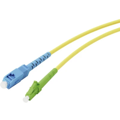 Afbeelding van Vivanco 45714 Glasvezel Netwerkkabel, patchkabel SC, LC 3 m Neon geel, groen, Neonblauw Extreem dun, Flexibel, Flexibele binnenader, Glasvezelband,