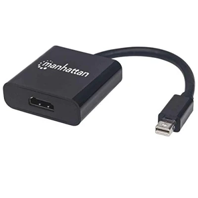 Afbeelding van Manhattan 152570 Mini DisplayPort Adapter [1x stekker 1x HDMI bus] Zwart Afgeschermd, UL gecertifice