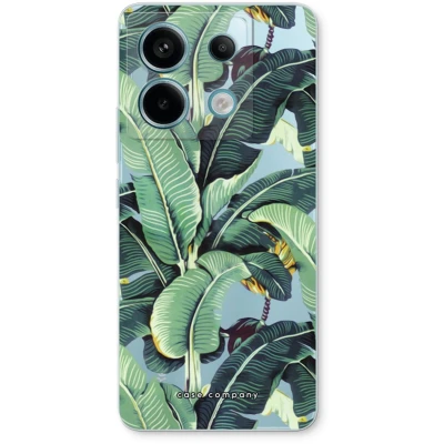 Afbeelding van Case Company® hoesje geschikt voor Xiaomi Poco X6 Bananenbladeren Soft Cover Telefoonhoesje Bescherming aan alle Kanten en Schermrand