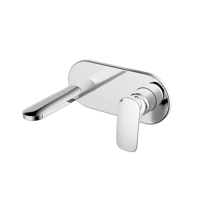 Afbeelding van Wastafelmengkraan Inbouw Sapho Timea 1 hendel Uitloop Recht 19 cm Chroom