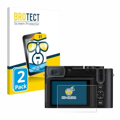 Afbeelding van BROTECT (2 Stuks) Schermbeschermer voor Leica Q3 43 Screen Protector Transparant