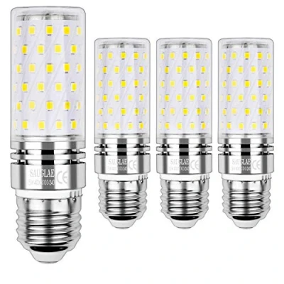 Afbeelding van SAUGLAE E27 led maïslamp 15 W, komt overeen met 120 W gloeilampen, 4000 K neutraal wit, 1700 lm, Edison schroef lamp, 4 stuks