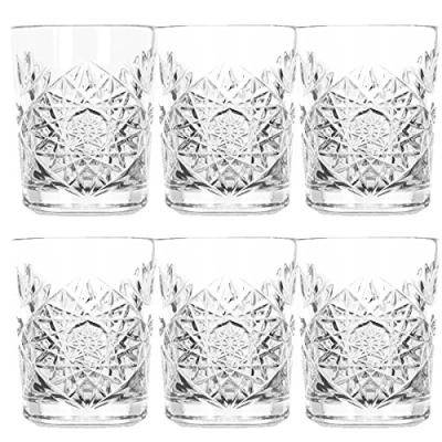 Afbeelding van Libbey Hobstar Kristallen glazen voor whisky, water en sap; inhoud: 350 ml; set van 6 stuks