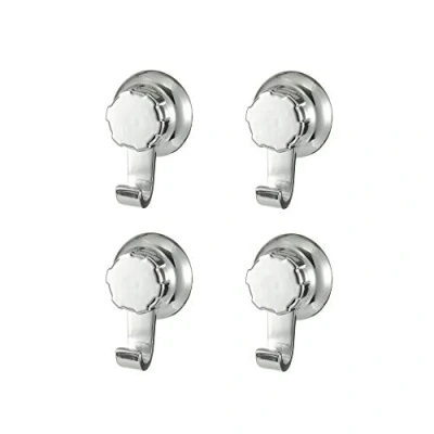 Afbeelding van Compactor Handdoekhouder 8 Cm Staal Zilver 4 Stuks