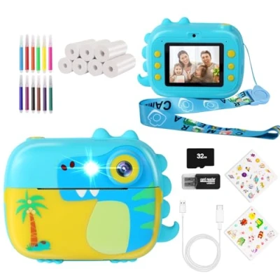 Afbeelding van ARNSSIEN Kids Instant Print Camera, Blauw