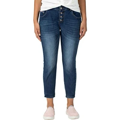 Afbeelding van TIMEZONE Dames Jeans Broeken Jilly regular/straight Fit Blauw W 27 Volwassenen