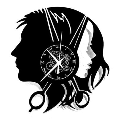 Afbeelding van Instant Karma Clocks Vinyl Wandklok Kapper Schoonheidssalon Winkel Decoratieve Kunst