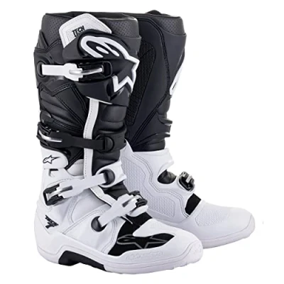 Afbeelding van Alpinestars 2024 Tech 7 Crosslaarzen Wit / Zwart maat 47