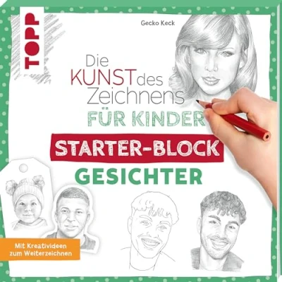 Afbeelding van Die Kunst des Zeichnens für Kinder Starter Block Gesichter: Mit Kreativideen zum Weiterzeichnen