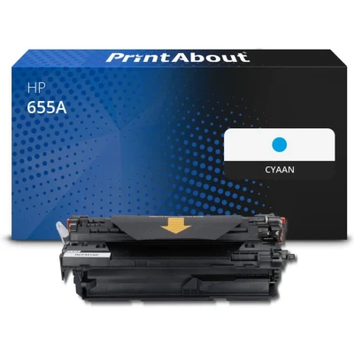 Afbeelding van Huismerk HP 655A (CF451A) Toner Cyaan