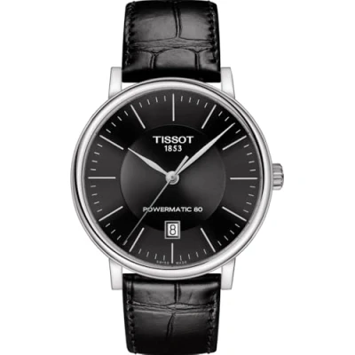 Afbeelding van Tissot Carson Premium Powermatic 80 T1224071605100 Horloge Leer Zwart Ø 40 mm
