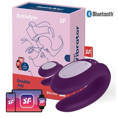 Afbeelding van Satisfyer Double Joy Koppel Vibrator Paars