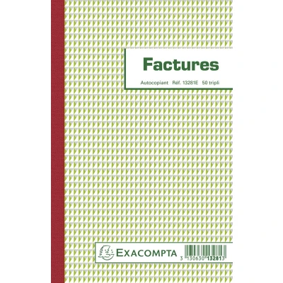 Afbeelding van Factuur doorschrijfpapier zelfkopiërend tripli.FR. Exacompta