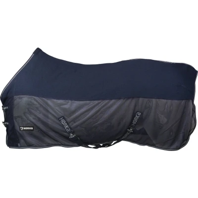 Afbeelding van Horka Zweetdeken Combi Mesh Wafelkatoen Blauw 155/205