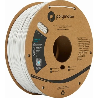 Afbeelding van Polymaker PF01002 PolyLite Filament ASA UV bestendig, Weerbestendig, Hittebestendig 1.75 mm 1000 g Wit 1 stuk(s)