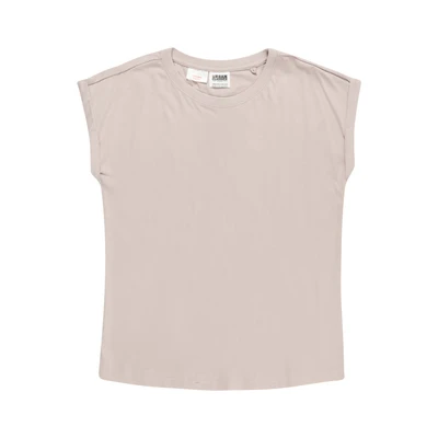 Afbeelding van Urban Classics Extended Shoulder Tshirt basic voor kinderen, Maat: 134/140, Warmgrey