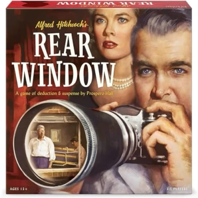Afbeelding van FUNKO GAMES Alfred Hitchcock `s Achterruit Bordspel Mysterieuze Coöperatieve Besluitvorming Game Functies Hollywood Legends Grace Kelly en Jimmy Stewart