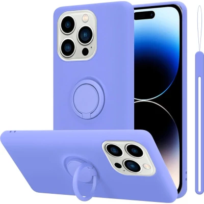 Afbeelding van Cadorabo Hoesje geschikt voor Apple iPhone 14 PRO MAX in LIQUID LICHT PAARS Beschermhoes van TPU silicone Case Cover