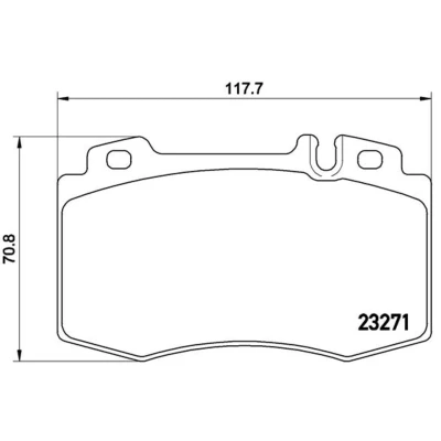 Afbeelding van Brembo Remblokset P 50 041