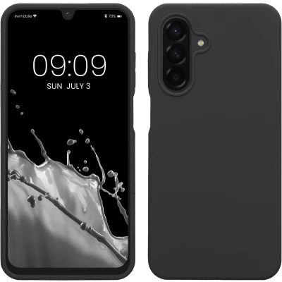 Afbeelding van kwmobile telefoonhoesje geschikt voor Samsung Galaxy A26 5G Hoesje met siliconen coating Smartphone case in donkergrijs