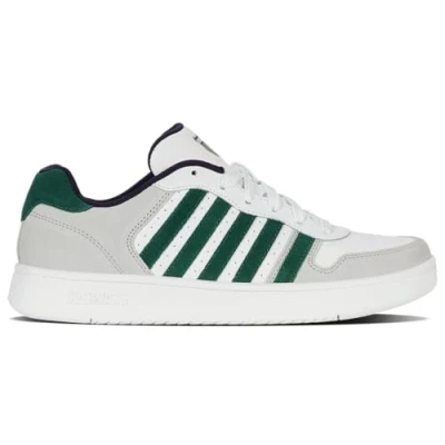 Afbeelding van K Swiss Court Palisades Sneakers voor heren, Rain Forest/WHT/WHT, 44,5 EU, Forest Wht Wht, 44.5 EU